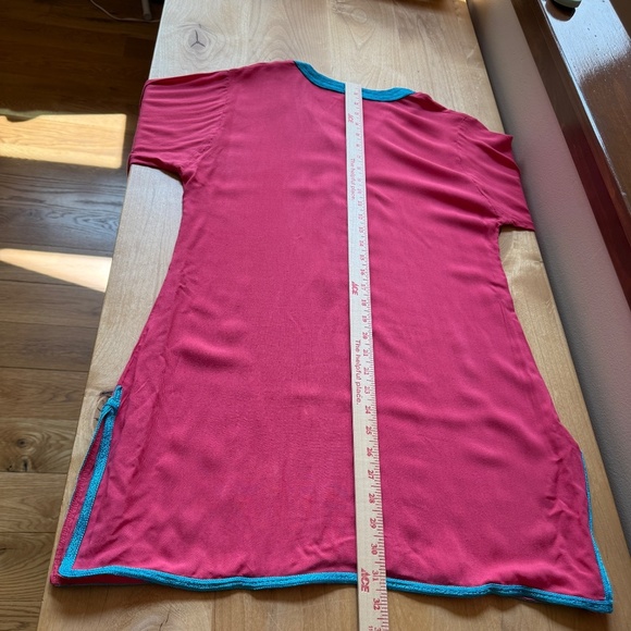 MADELINE WEINRIB TUNIC TOP V NECK LONG SLEEVE ETHNIC INSPIRED BOHEMIAN ELEGANT M - Picture 9 of 11